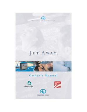 Master Spas Owner's Manual
