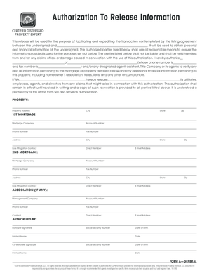 Authorization To Release Information