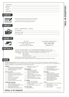 Give! 2011 Donation Form