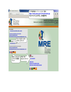 Formulário de Solicitação de Visto