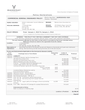 Insurance Policy Cancellation Form