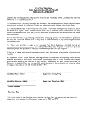 Florida Fuel Card Services Contract