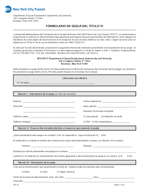 Fillable Online new york city transit authority brooklyn, ny 11201 Fax ...