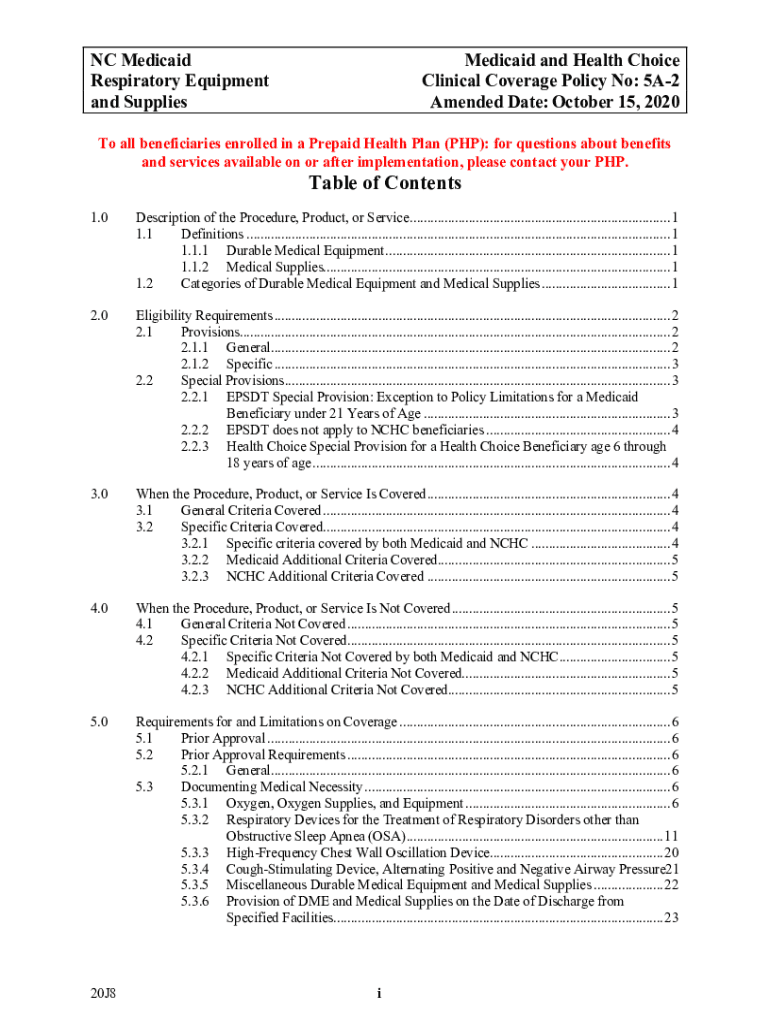 Fillable Online Fillable Online NC DMA 5A2, Respiratory Equipment and Fax Email Print