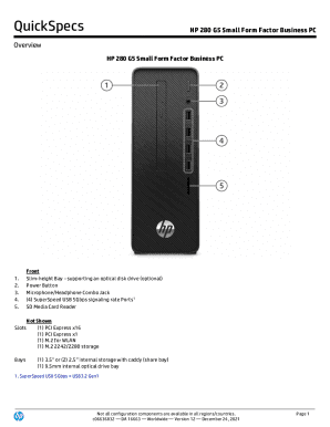 HP 280 G5 Small Form Factor Business PC - hp.com