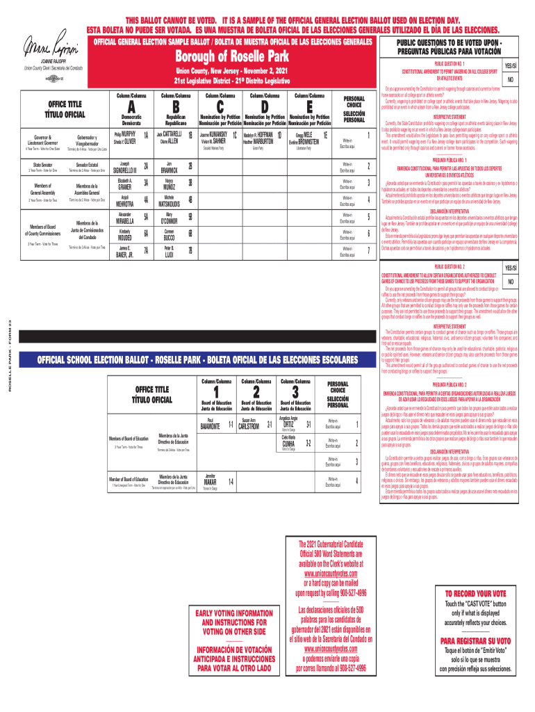 Fillable Online Sample Ballot Lookup BallotpediaSample Ballot Lookup