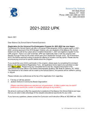 BATAVIA CITY SCHOOLS 260 State Street Batavia, NY 14020 ...