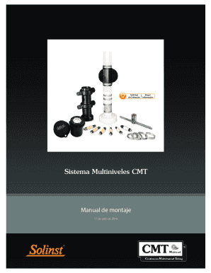 Gua del usuario del CMT de 7 canales. El Sistema de mltiples niveles 403 CMT provee la simplicidad y bajo costo de una instalacin tipo lote con los beneficios del relleno o sellado alrededor de una sola tubera, sin uniones.