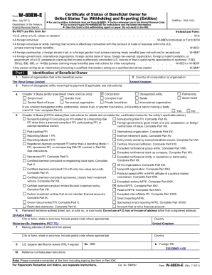 Form W-8BEN-E Certificate of Status of Beneficial ... - West