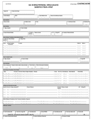 guia de servio profissional / servio auxiliar de diagnstico e terapia