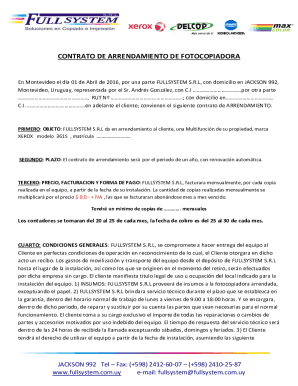 Modelo de contrato de alquiler de vivienda - OCU