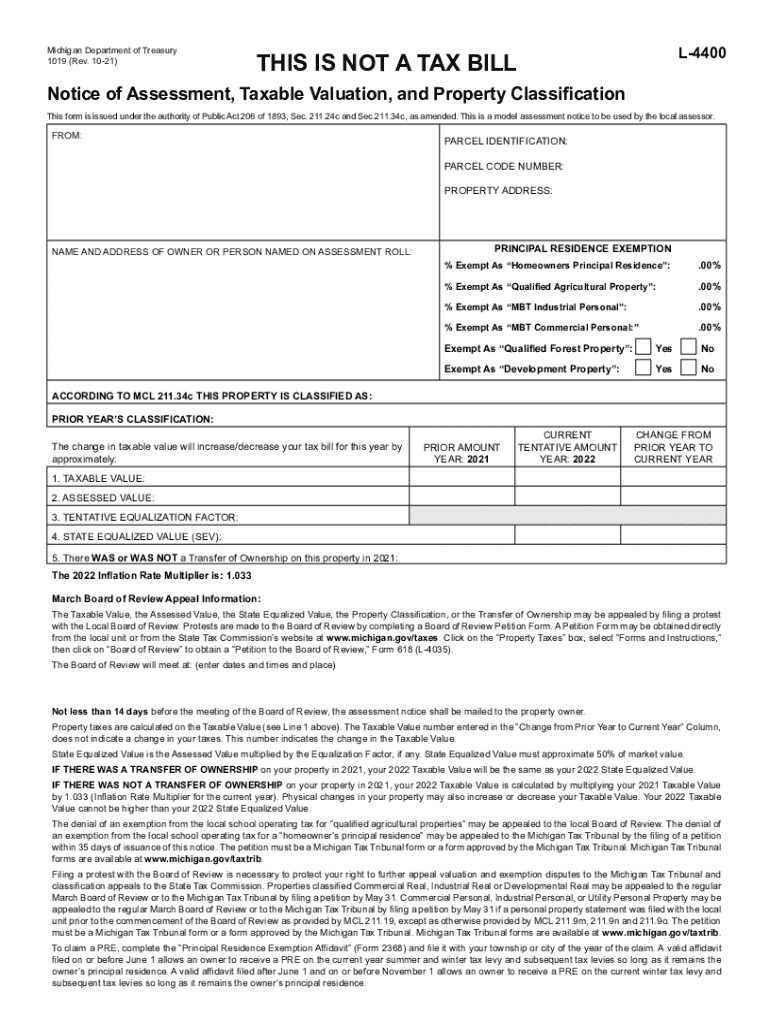 l 4400 tax form Preview on Page 1