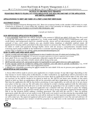 Washington Residential Lease Application