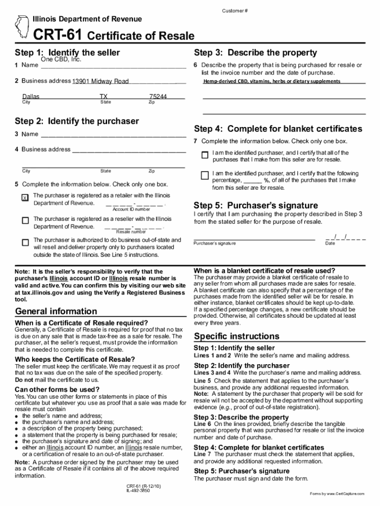 Fillable Online Fillable Online How to get a Certificate of Resale in ... Fax Email Print ...