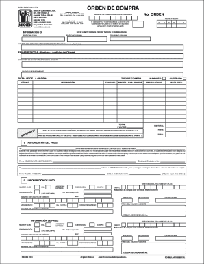 FORMULARIO 9082 - COL ORDEN DE COMPRA NIKKEN