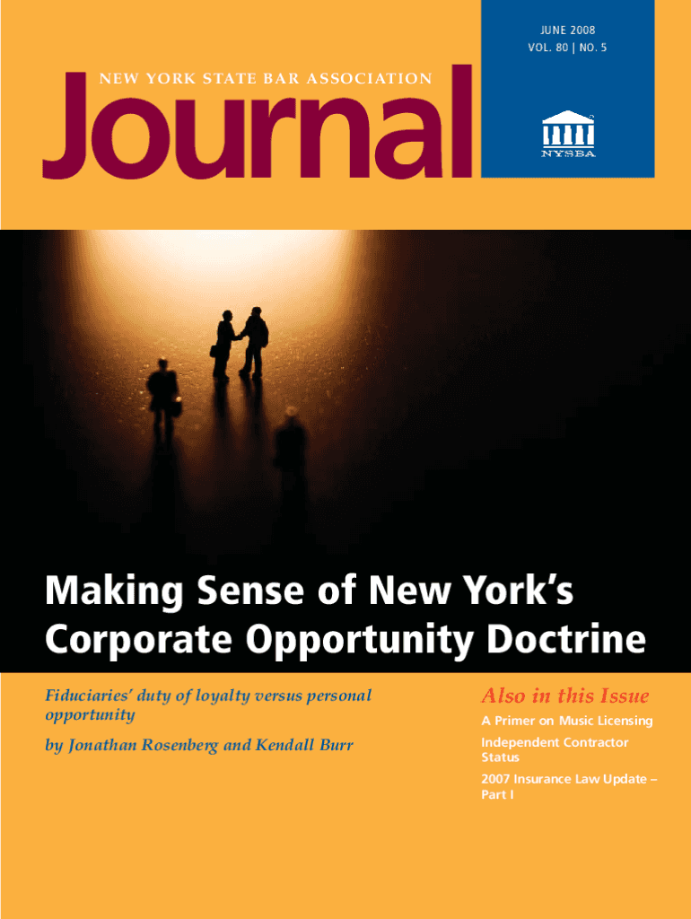 Fillable Online Making Sense of New York's Corporate Opportunity