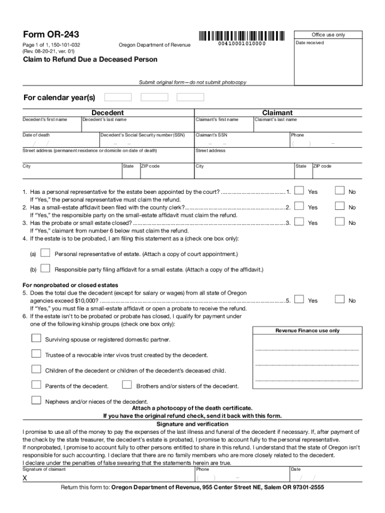 irs death notification form Preview on Page 1