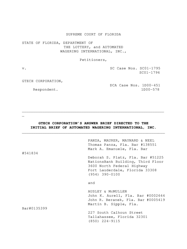 Fillable Online IN THE CIRCUIT COURT, SECOND JUDICIAL CIRCUIT, IN AND