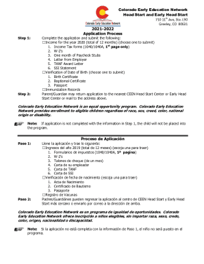 Colorado Early Education Network Head Start Program in ...