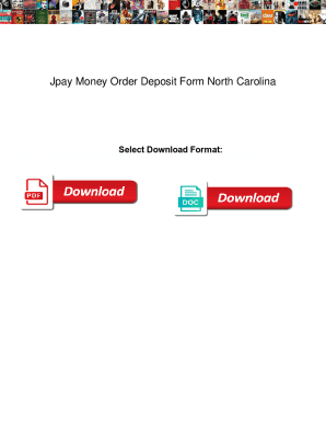 Fillable Online Jpay Money Order Deposit Form North Carolina sixcore ...