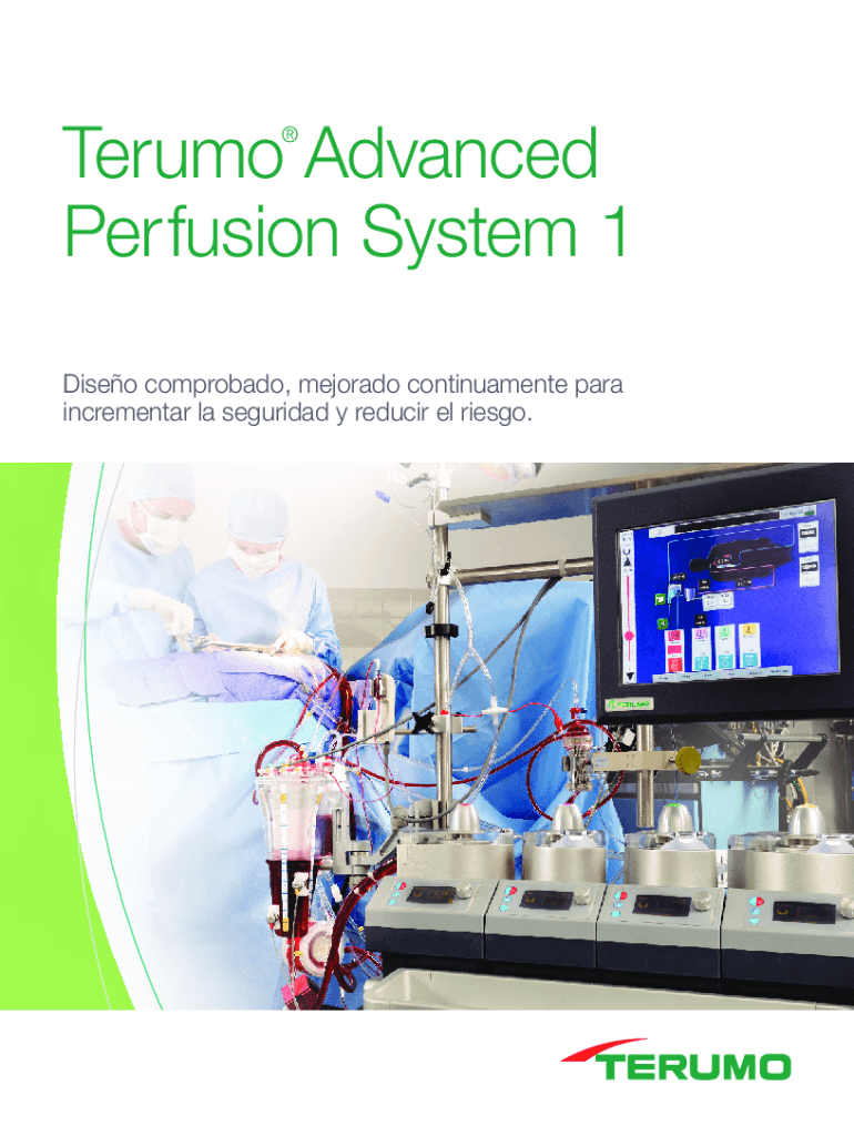 Fillable Online Terumo Advanced Perfusion System 1 Perfusion