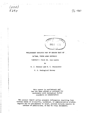 Preliminary geologic map of the northeastern region, Yemen ...