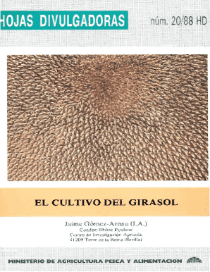 El cultivo del girasol