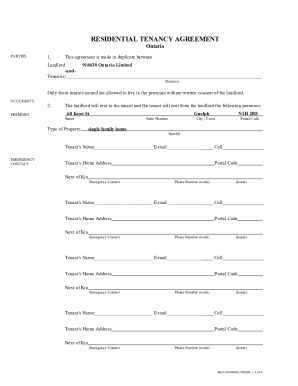 Ontario Lease Agreement - True Help - Free Legal Forms