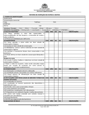 Roteiro De Inspeção Em Hotéis E Motéis