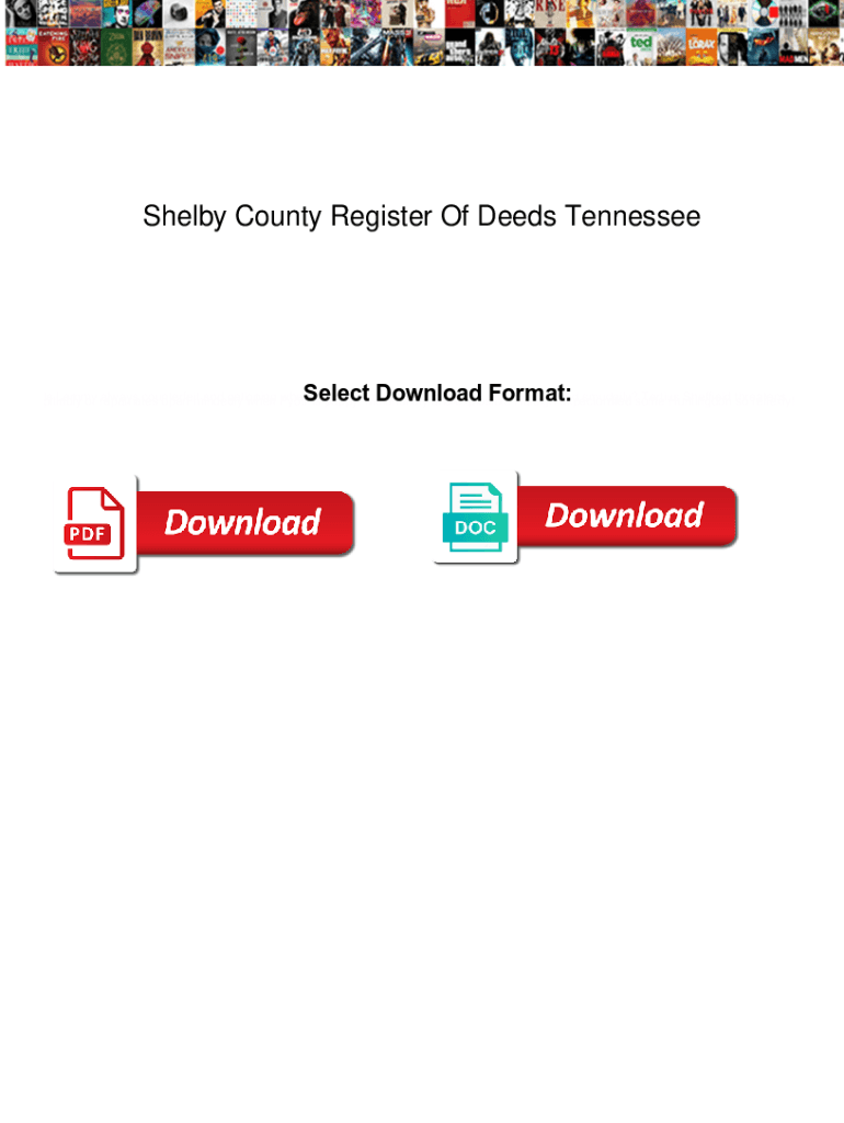 Fillable Online Shelby County Register Of Deeds Tennessee camera