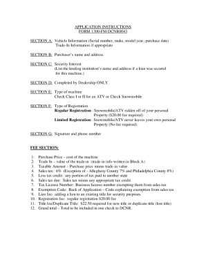 APPLICATION INSTRUCTIONS FORM 1300-FM-DCNR0043 ...