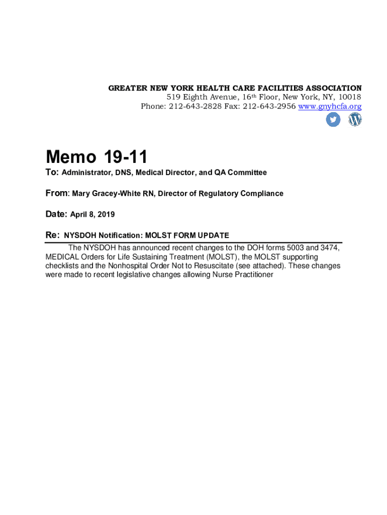 Fillable Online DRAFT 19 NYSDOH MOLST FORM UPDATE Fax Email Print