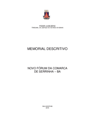 MEMORIAL DESCRITIVO - Bahia