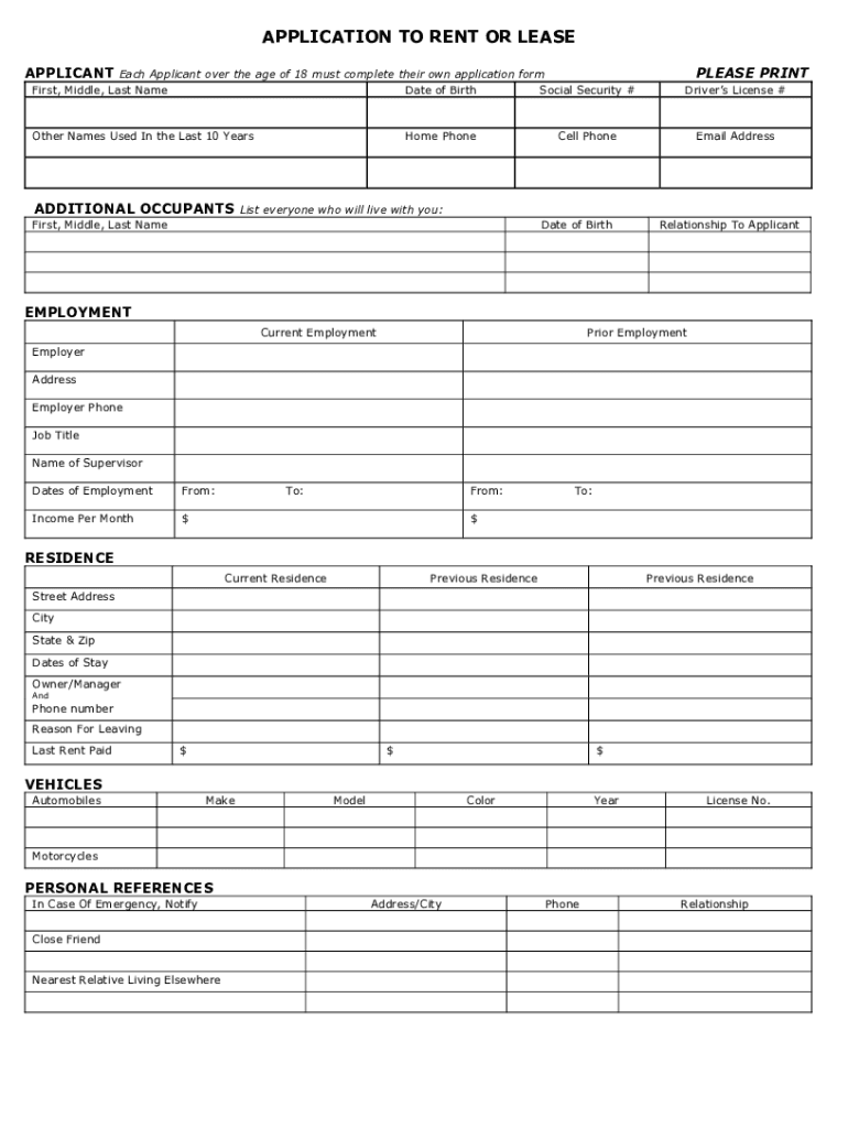 Fillable Online CLUBSIDE APARTMENTS QUALIFICATIONS CRITERIA FOR LEASING