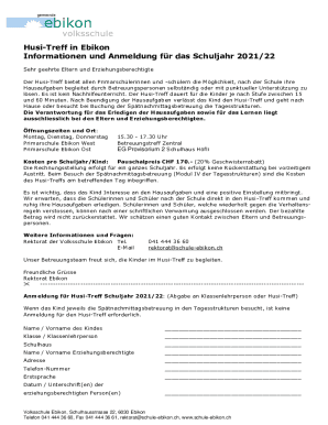 Husi-Treff in Ebikon Informationen und Anmeldung fr das ...