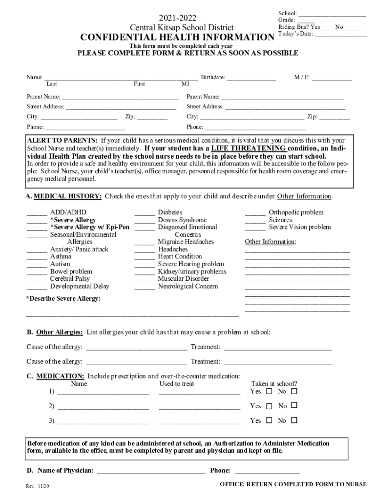 Fillable Online Fillable Online PLEASE COMPLETE FORM & RETURN AS SOON ...