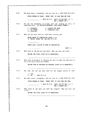 US Employment and Work History Form