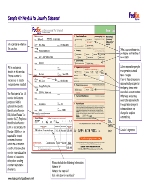 Fedex format pdf download - fedex air waybill online form