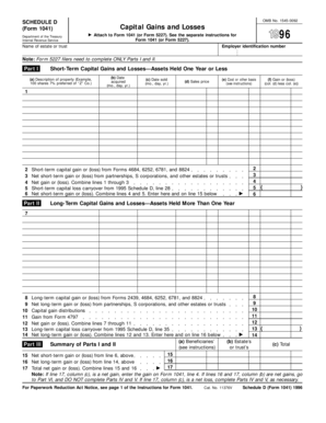 Schedule D Form 1041