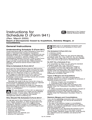 Schedule D (Form 941) Instructions