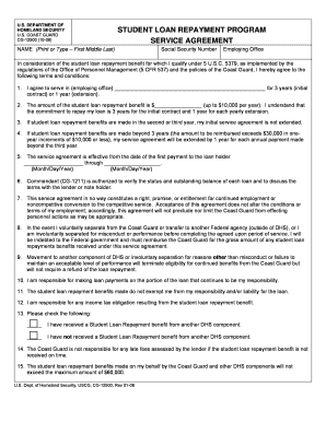 CG12500.pdf. Student Loan Repayment Program Service Agreement - uscg