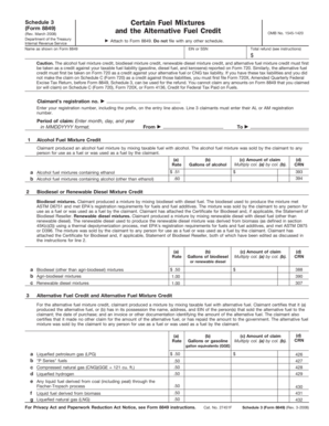 Schedule 3 Form 8849