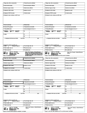 W-2 Wage and Tax Statement