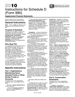 Instructions for Schedule D (Form 990)