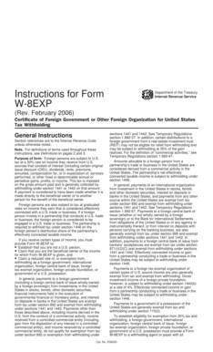 Form W-8EXP Instructions