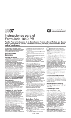 Instrucciones para el Formulario 1040-PR