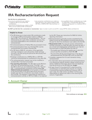 IRA Recharacterization Request Form