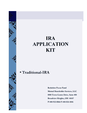 Traditional IRA Application Kit