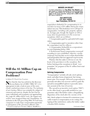 M&A Tax Report Subscription Form