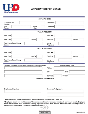 Employee Leave Request Form